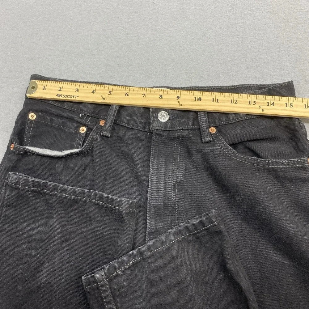 Levis Jeans Mens Fits 30x29 Black Denim Pants 550 Relaxed Straight Leg Cotton